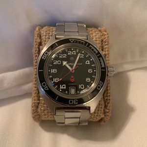 Vostok Komandirskie Automatic 24 Hour Dial Russian